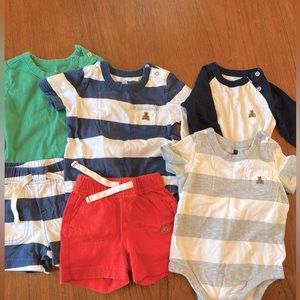 Baby Gap summer/fall wardrobe - onesies and shorts